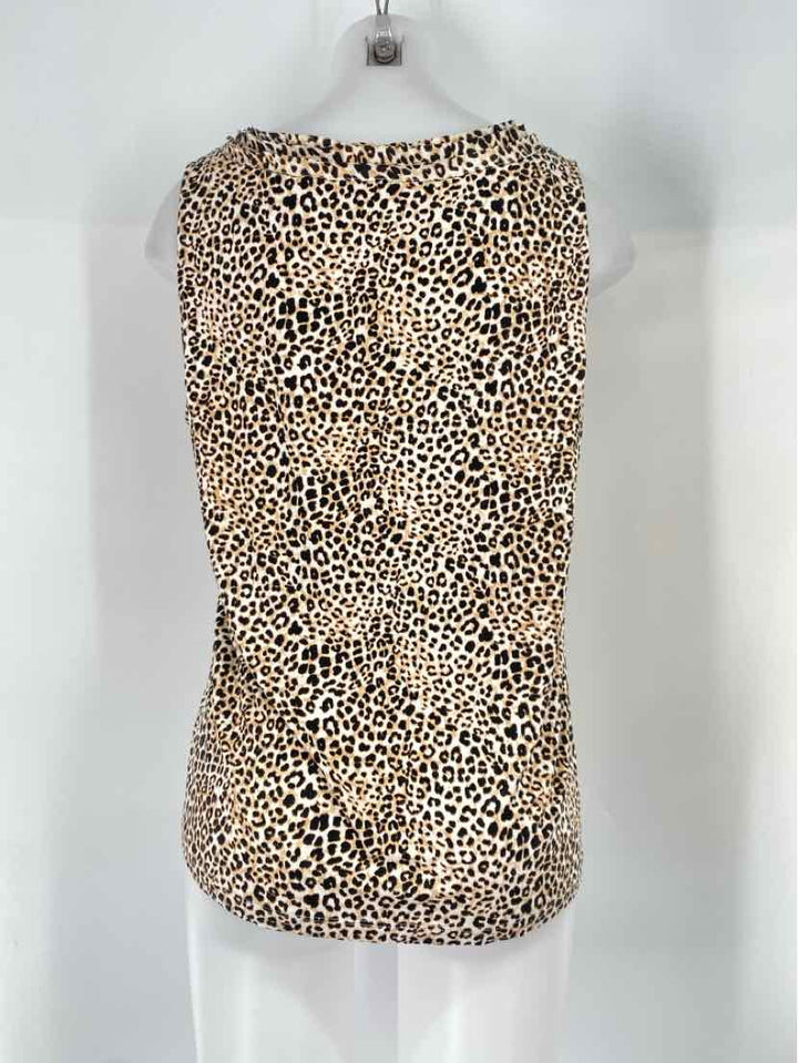 Size L Chico's Brown Print Shirt