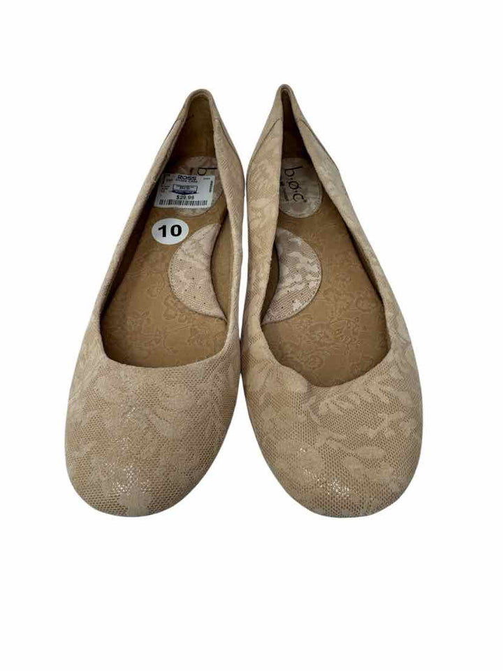 Shoe Size 10 Born Tan Leather Flats