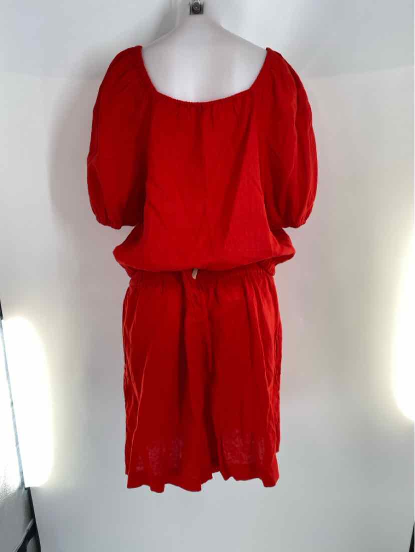 Size XXL THE DROP Red Linen 2 PC Dress