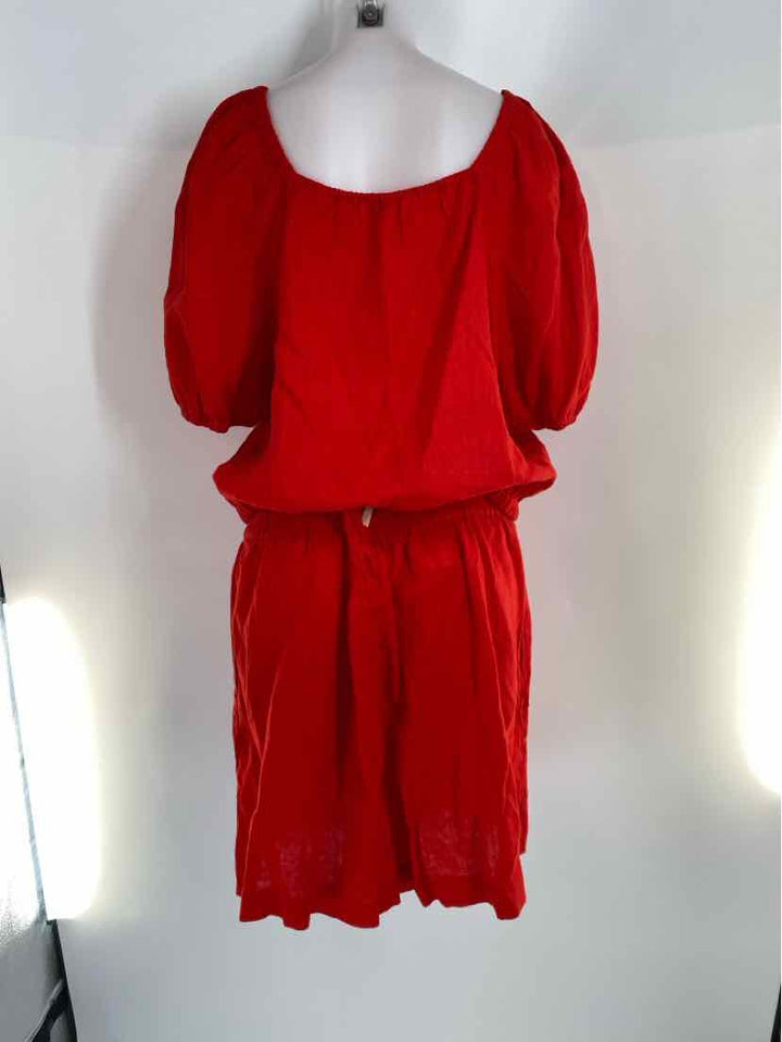 Size XXL THE DROP Red Linen 2 PC Dress