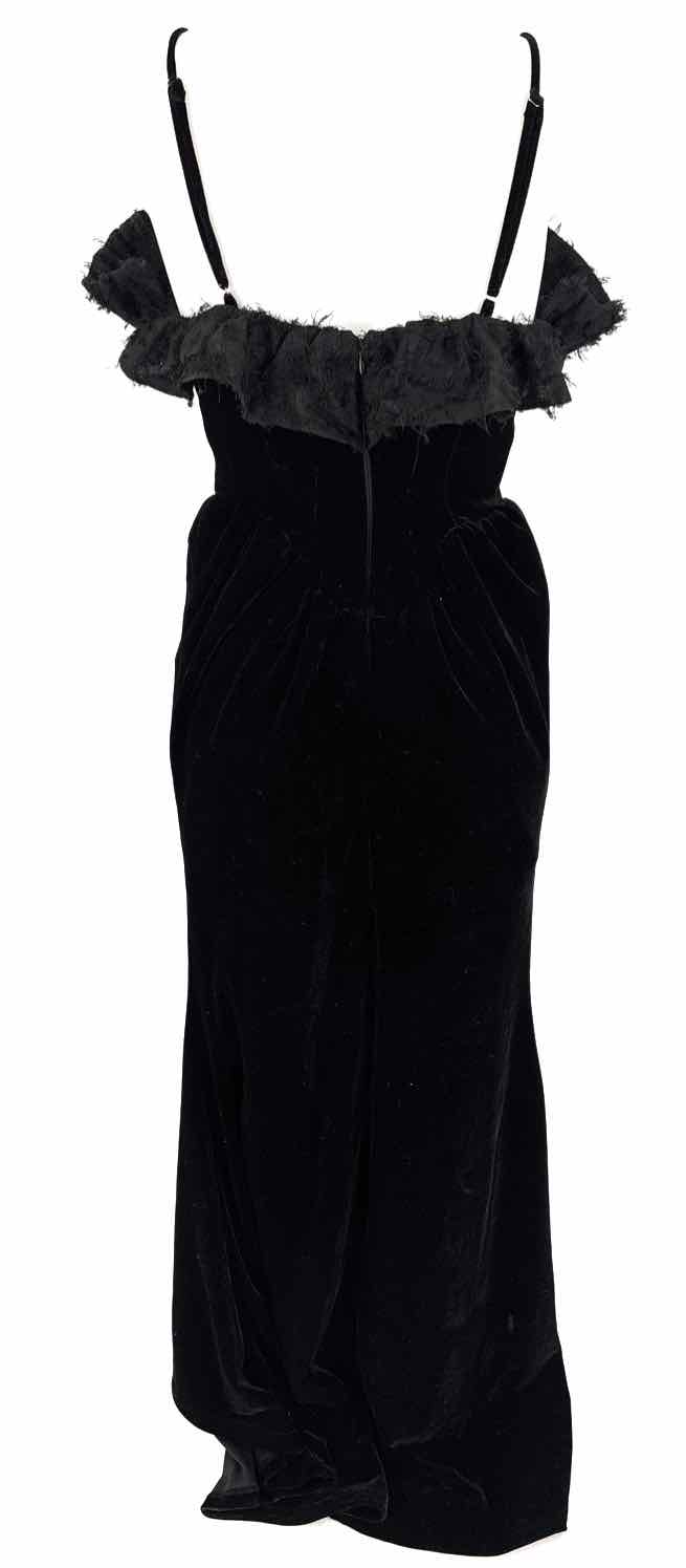 Size 6 Asos Black Velvet Dress
