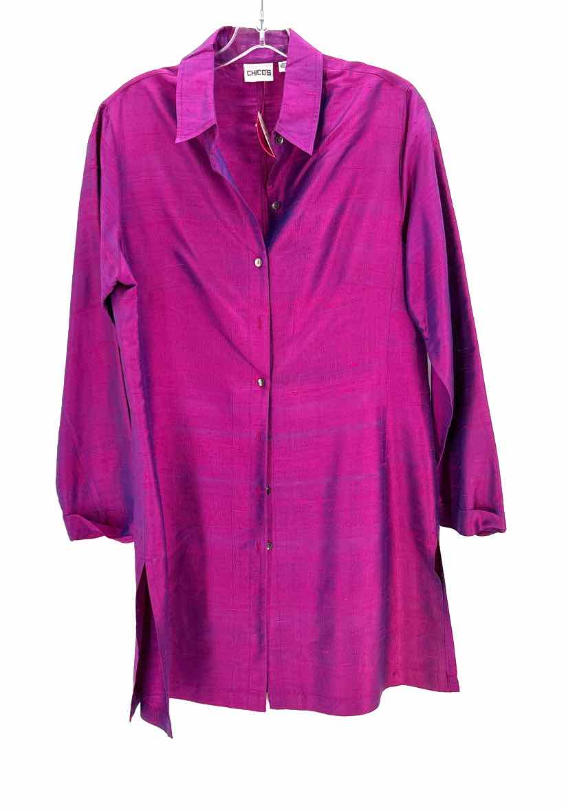 Size M Chico's Purple Shirt