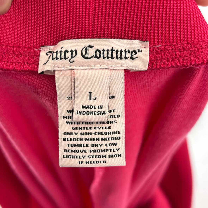 Size L JUICY COUTURE Hot Pink Velour Pants
