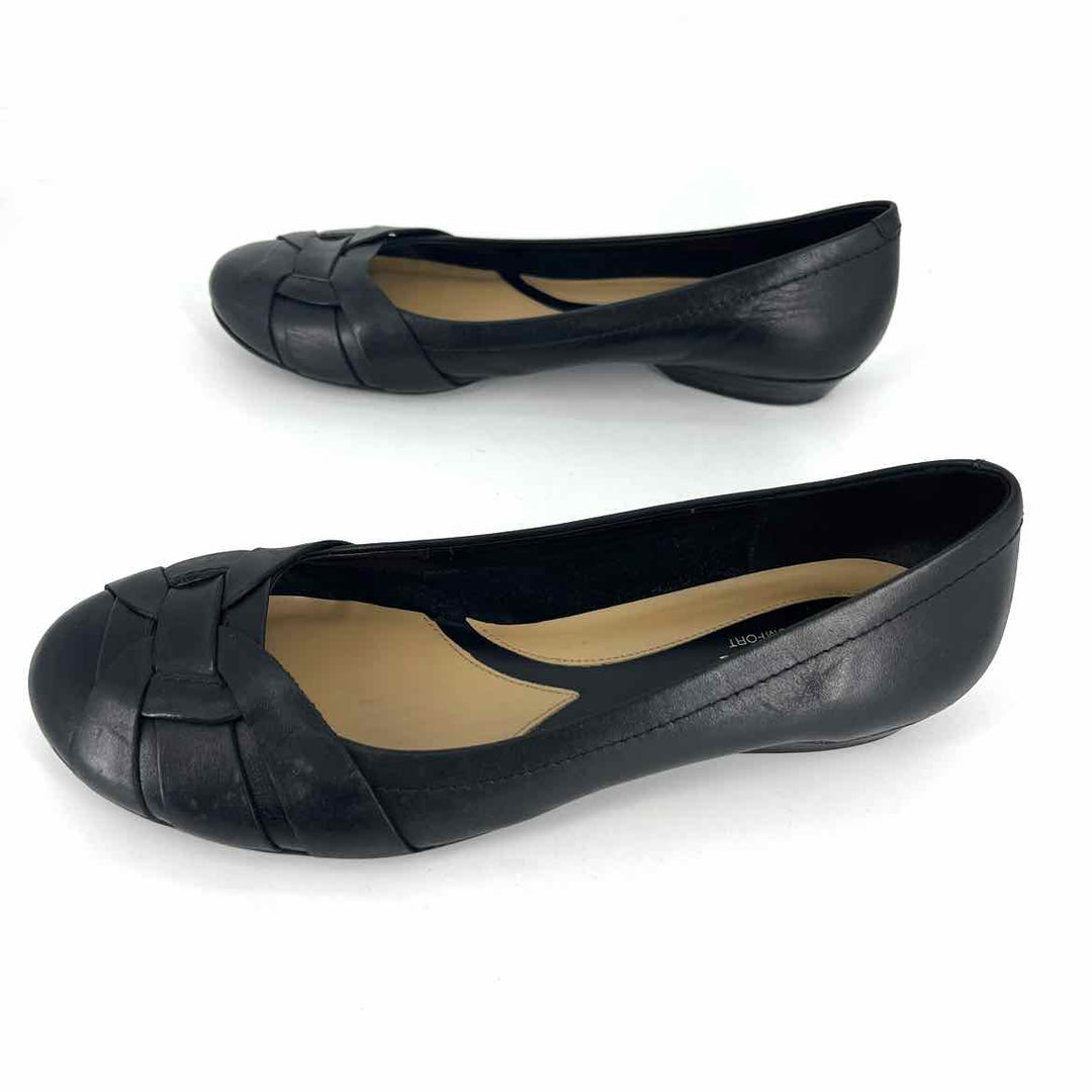 Shoe Size 8 Naturalizer Black Leather Flats