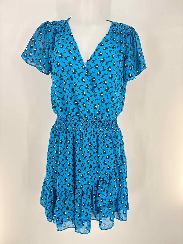 Size M Michael Kors Blue Print Dress