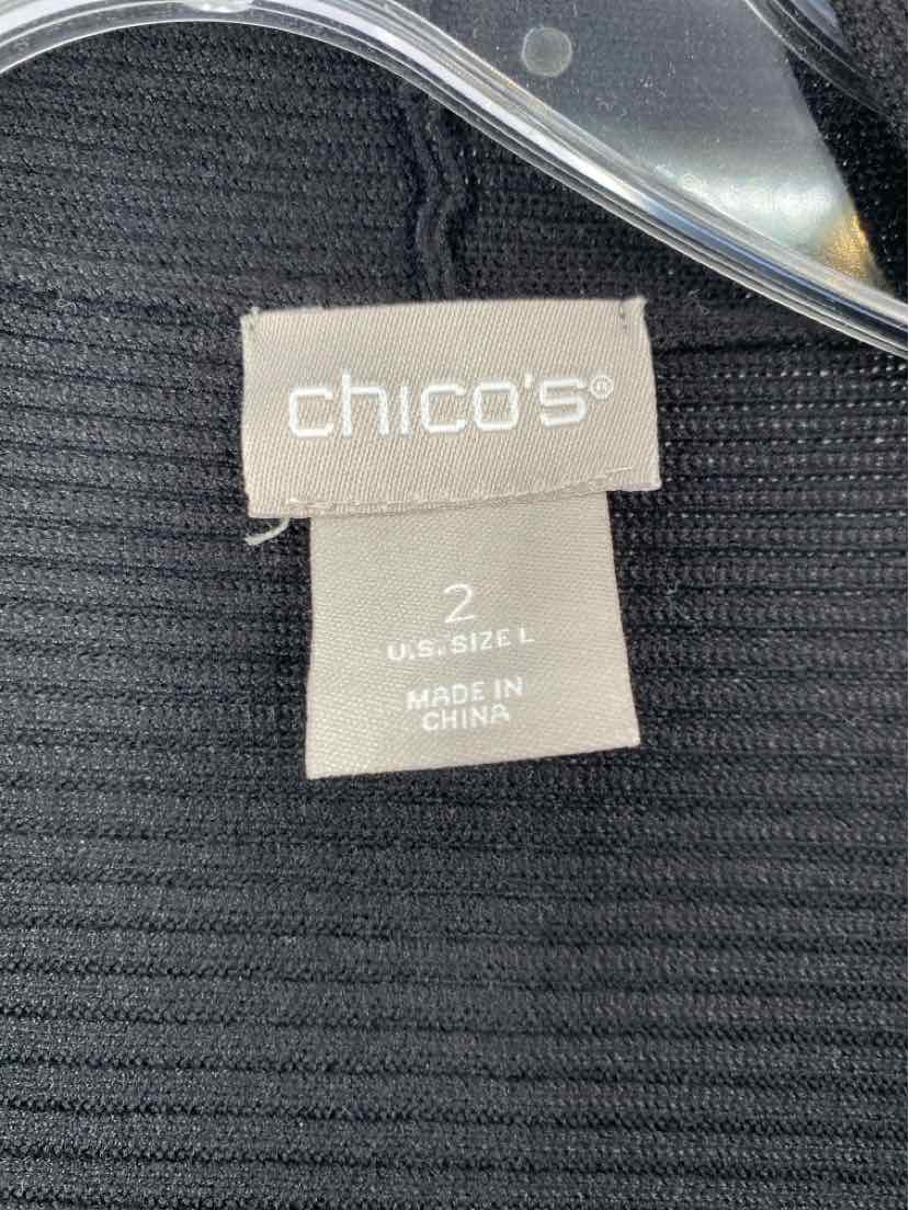 Size L Chico's Black Sweater