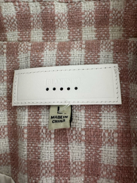 Size L BLANK NYC Pink Tweed Blazer