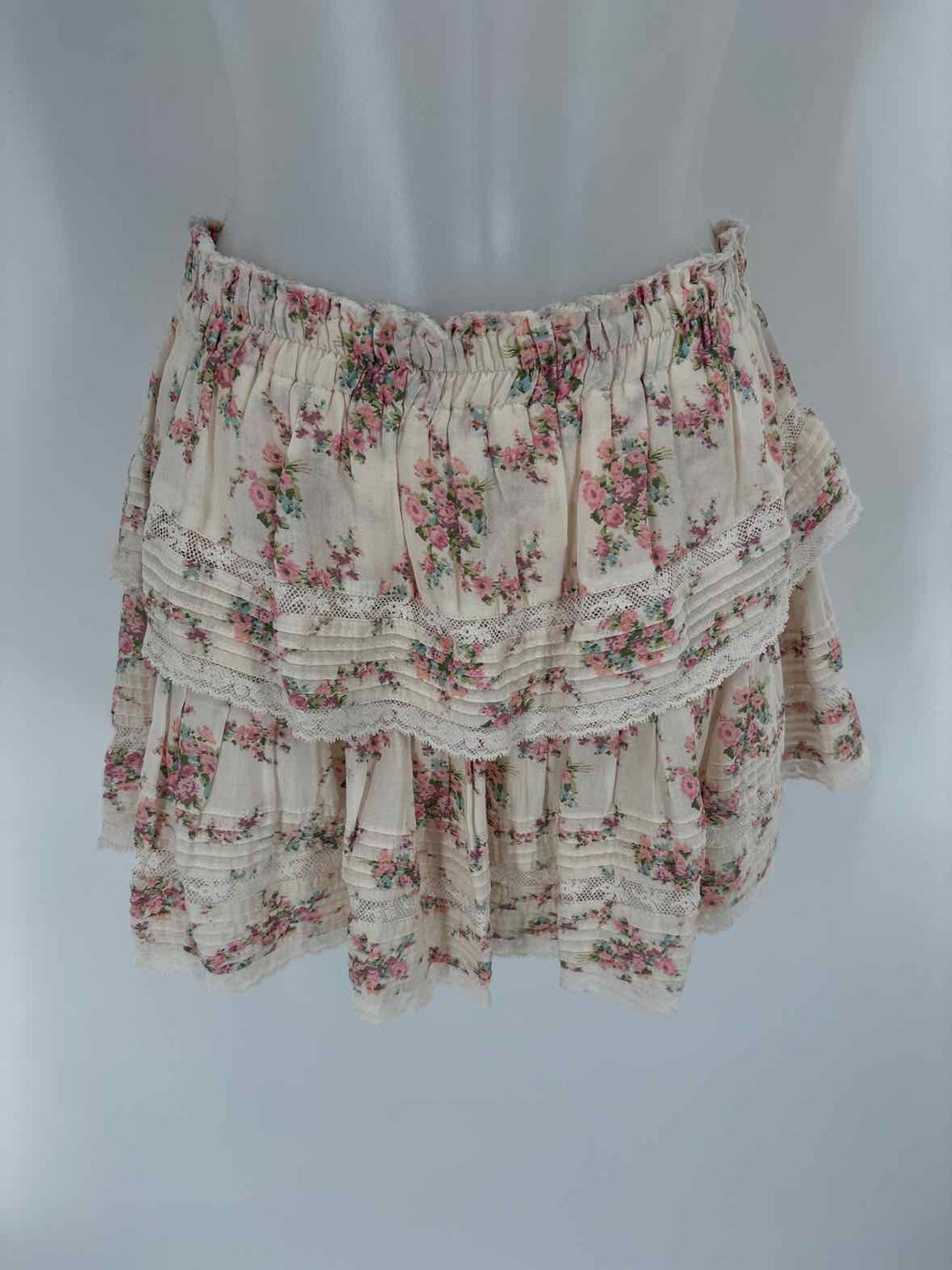 Size M LOVE SHACK FANCY Ivory Skirt