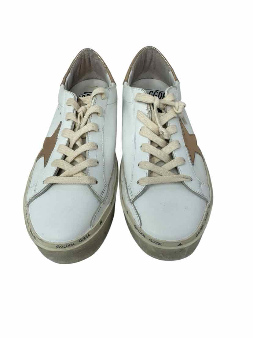 Shoe Size 40 GOLDEN GOOSE White Leather Luxury - Sneakers