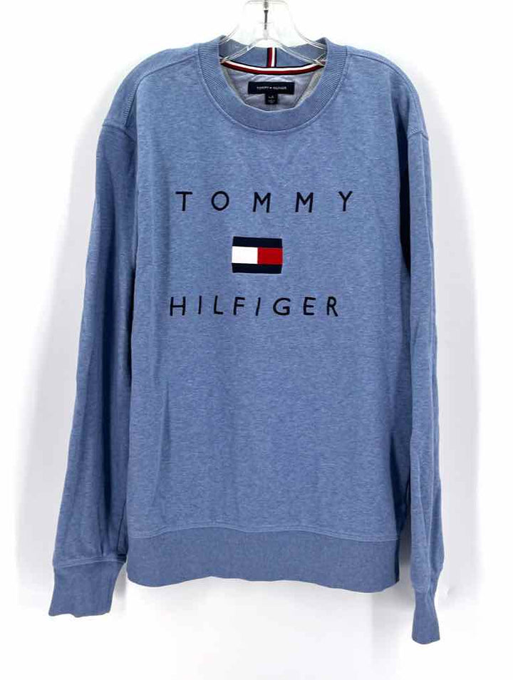 Size L TOMMY HILFIGER Blue Shirt