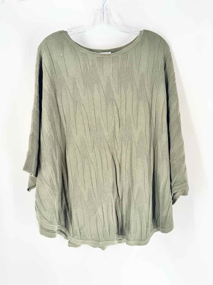 Size L/XL Chico's Green Sweater