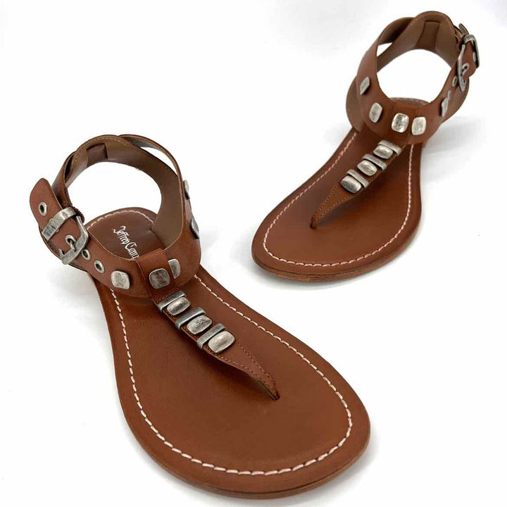 Shoe Size 40 JEFFREY CAMPBELL Camel Leather Sandals
