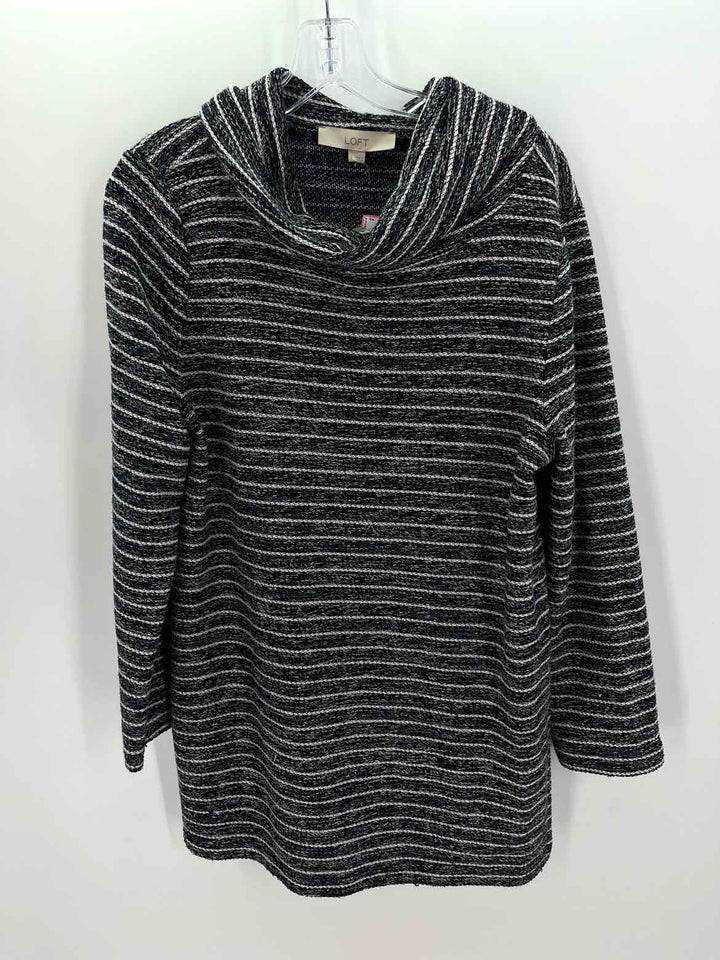 Size L LOFT Black/White Sweater
