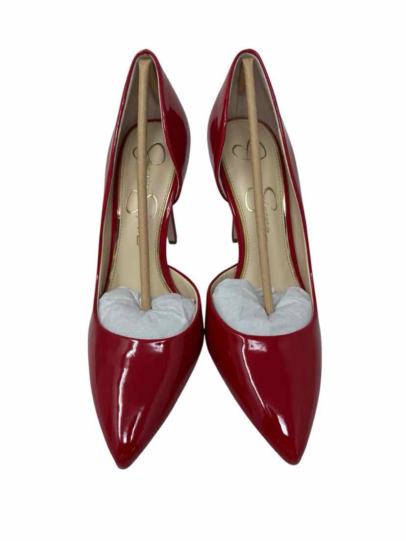 Shoe Size 9 Jessica Simpson Red PATENT Pumps