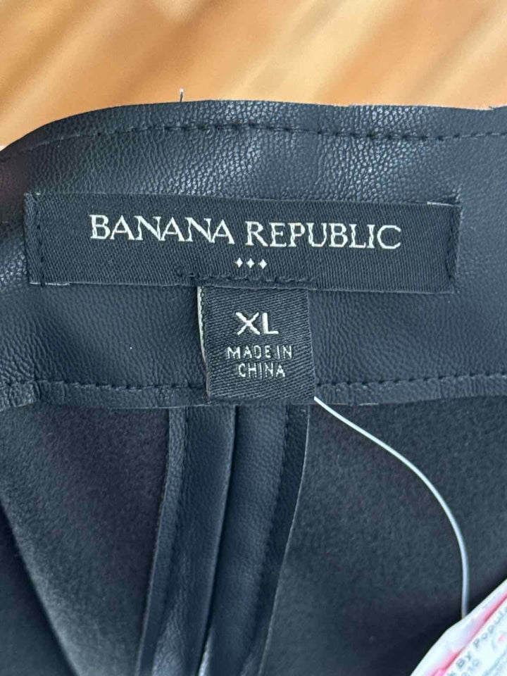 Size XL Banana Republic Black Leather Shirt