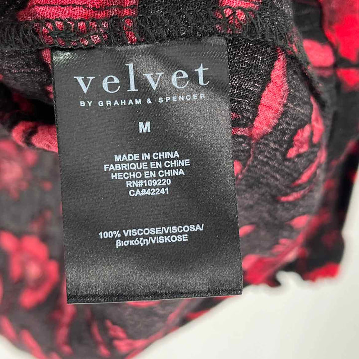 Size M VELVET Black Shirt