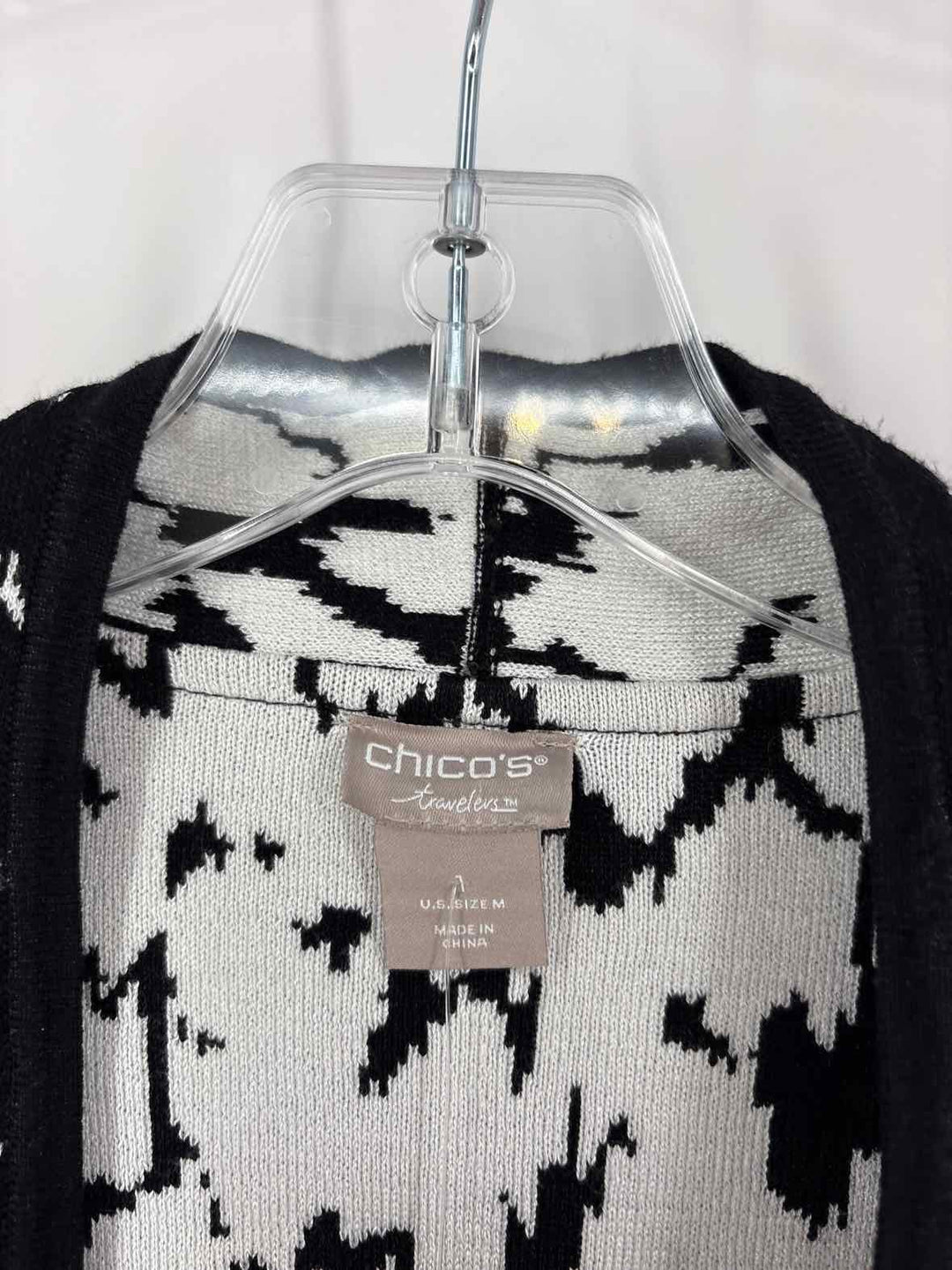 Size M Chico's Black/White Sweater