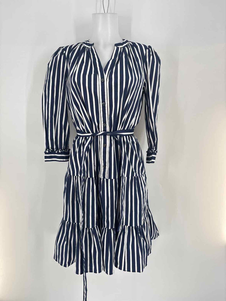 Size XS DRAPER JAMES Navy Print Dress