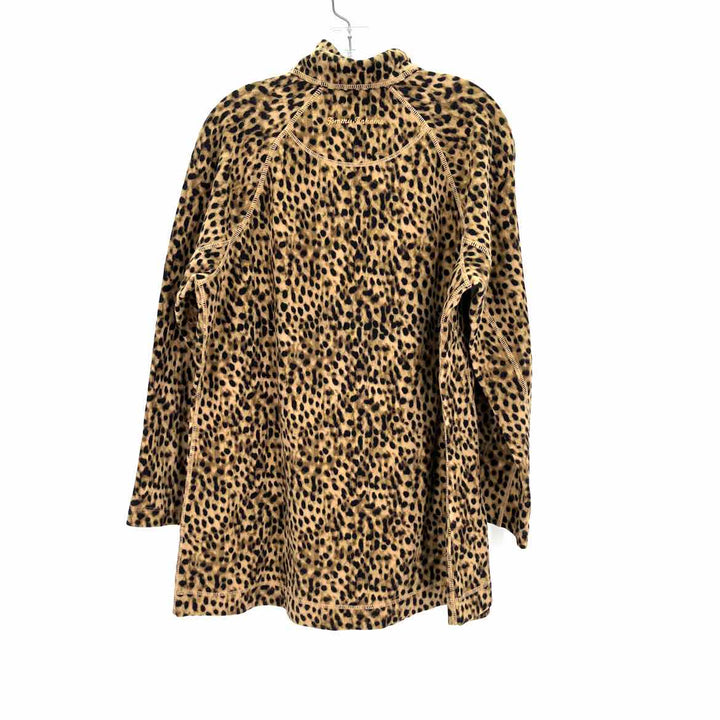 Size L TOMMY BAHAMA Brown Print Sweater