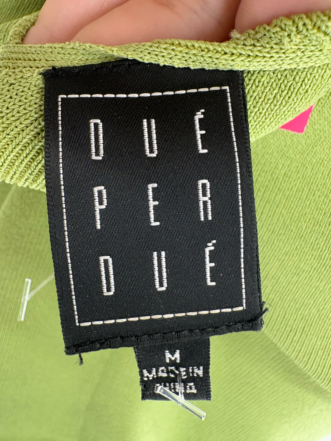 Size M DUE PER DUE Green Shirt
