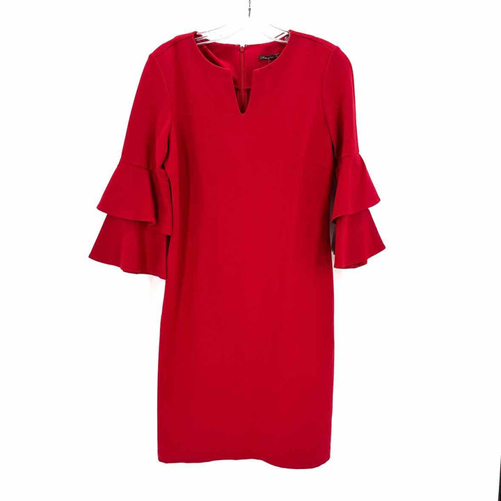 Size S J MCLAUGHLIN Red Knit Dress