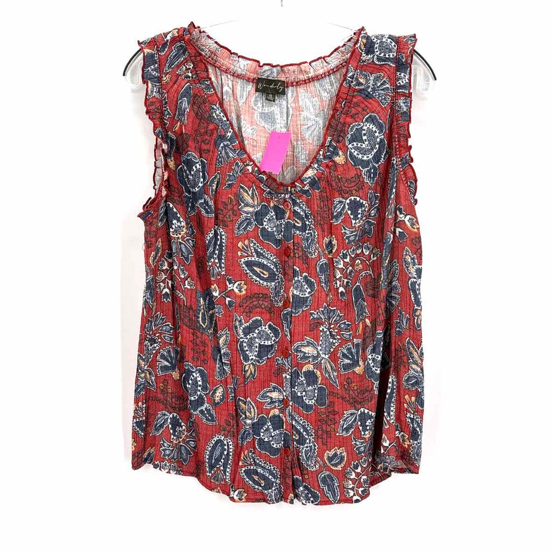 Size XL WONDERLY Rust Shirt