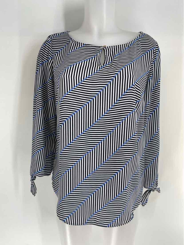 Size S Talbots Navy Print Shirt