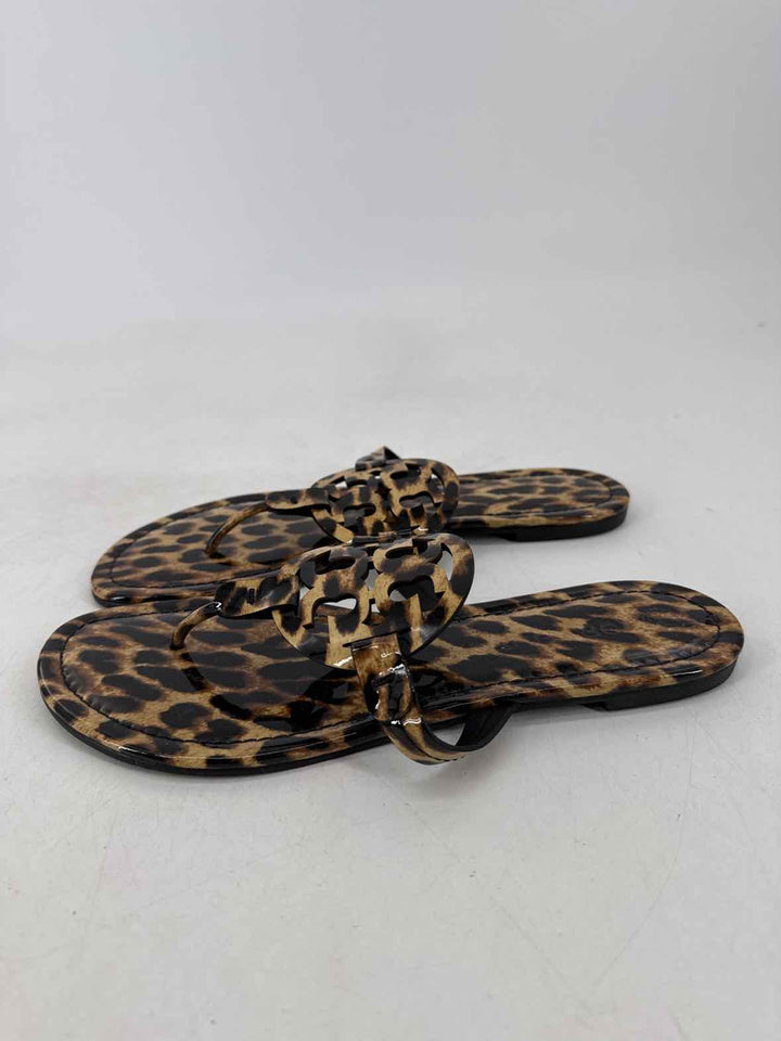 Shoe Size 10 Tory Burch Tan PATENT Sandals