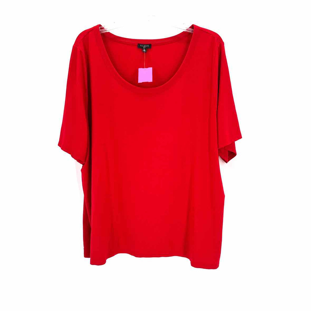 Size 3X Talbots Red Cotton Shirt