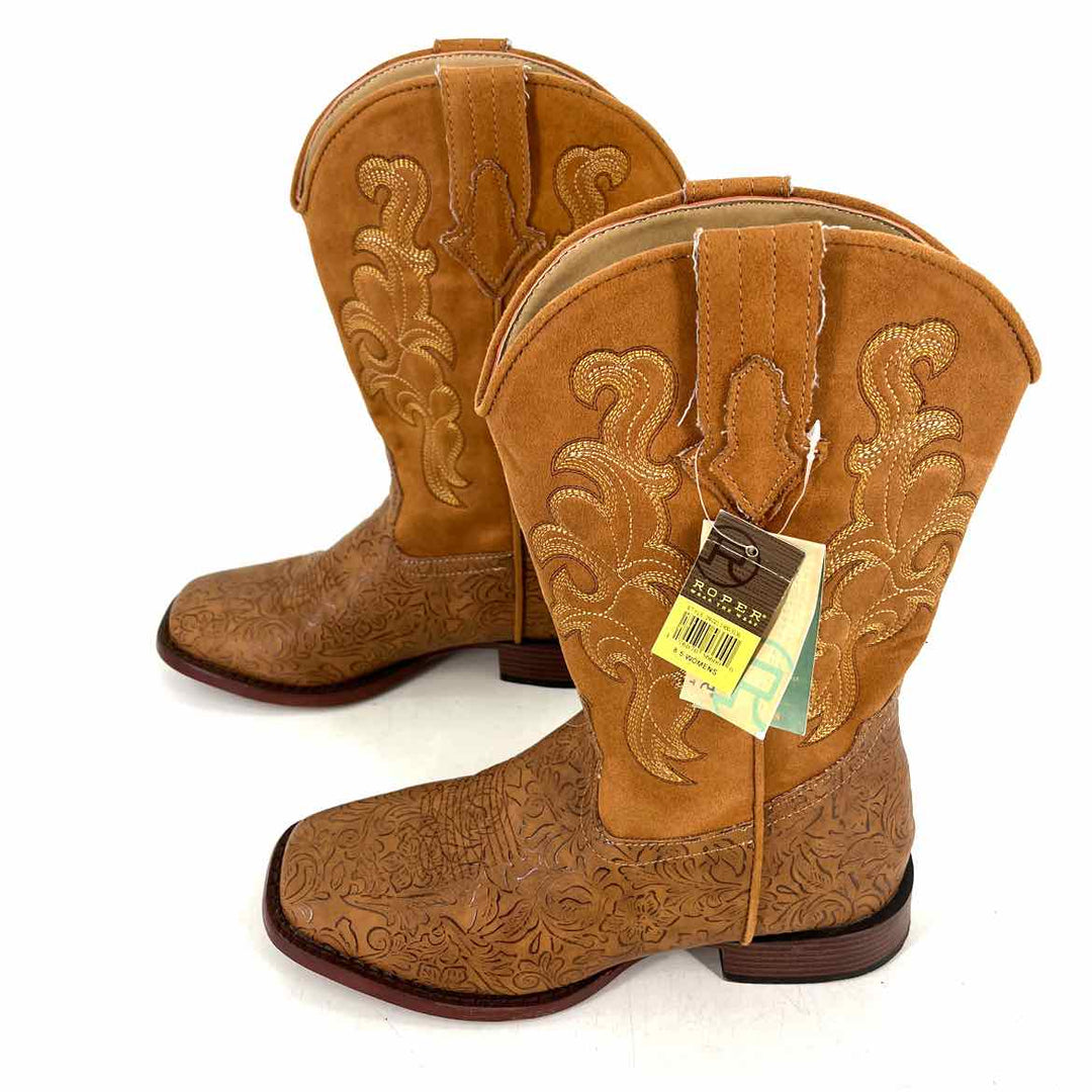 Shoe Size 8.5 Camel Leather Boots