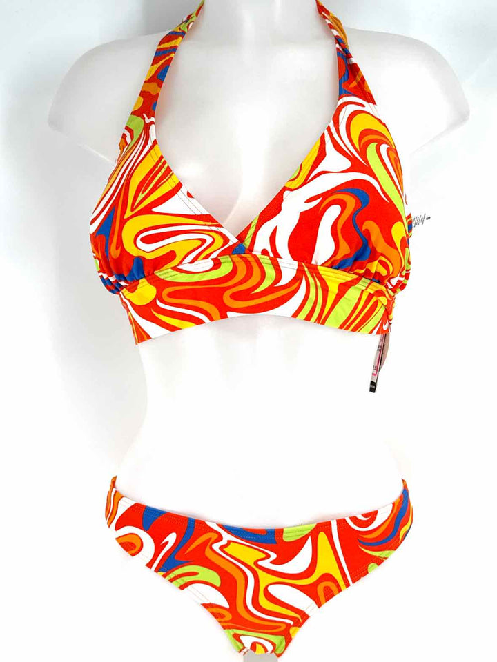 Size S ORANGE PRINT Swimsuit