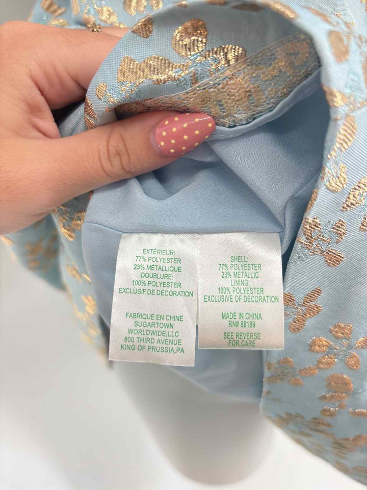 Size 4 Lilly Pulitzer Blue Sateen Dress