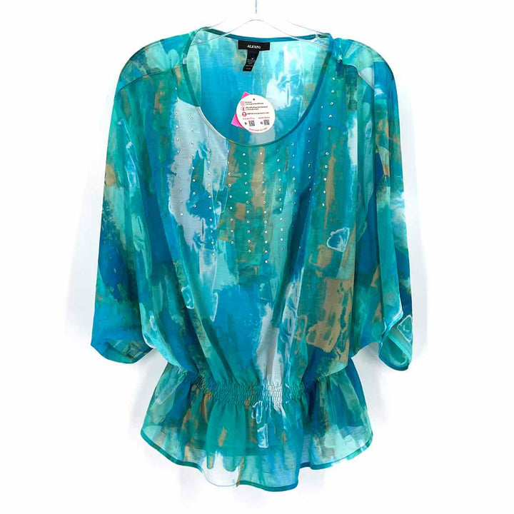 Size M ALFANI Teal Shirt