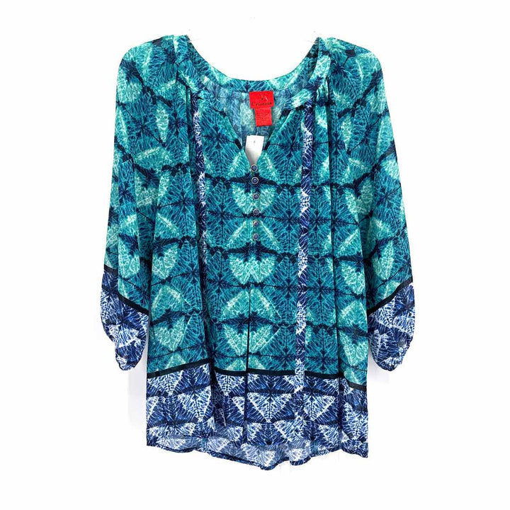 Size M v christina Green Print Shirt