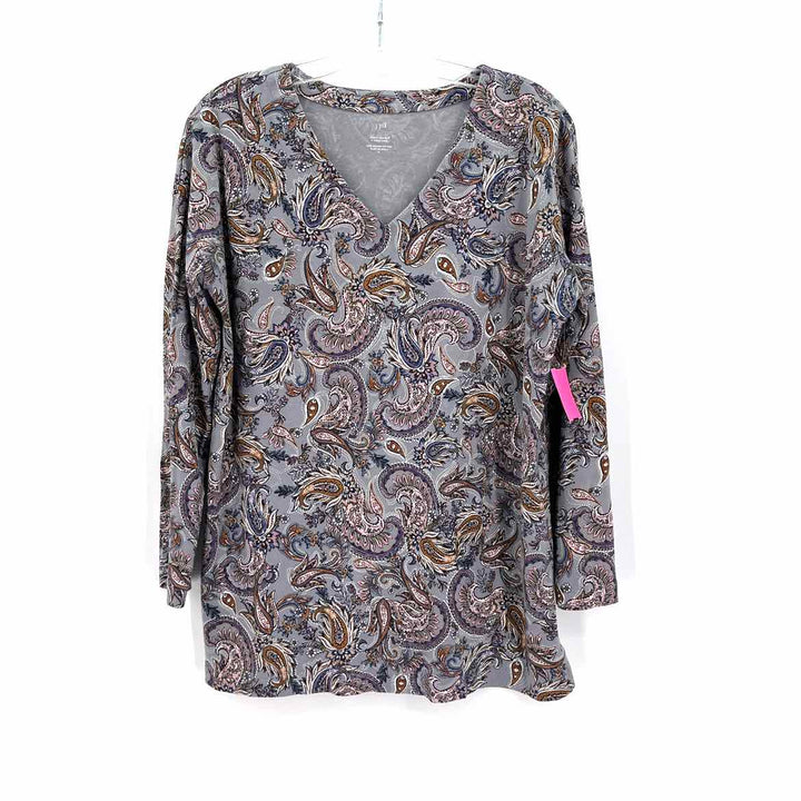 Size M J JILL Gray Shirt