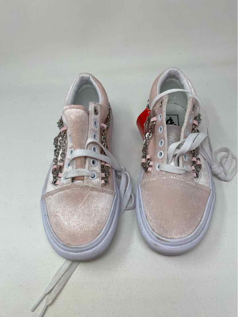 Shoe Size 7.5 Vans Pink Velour Sneakers