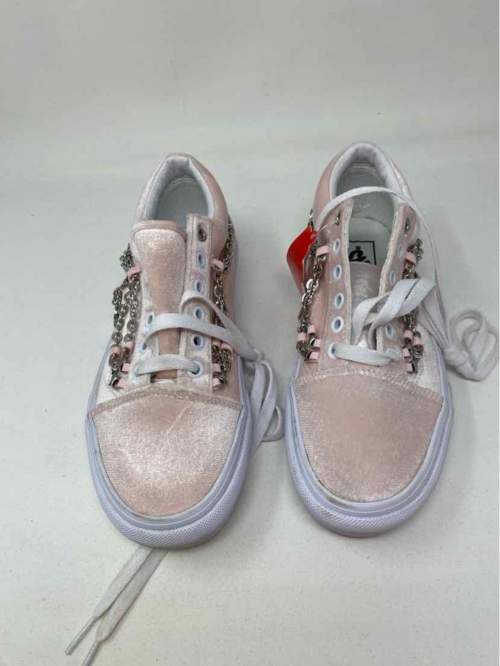 Shoe Size 7.5 Vans Pink Velour Sneakers