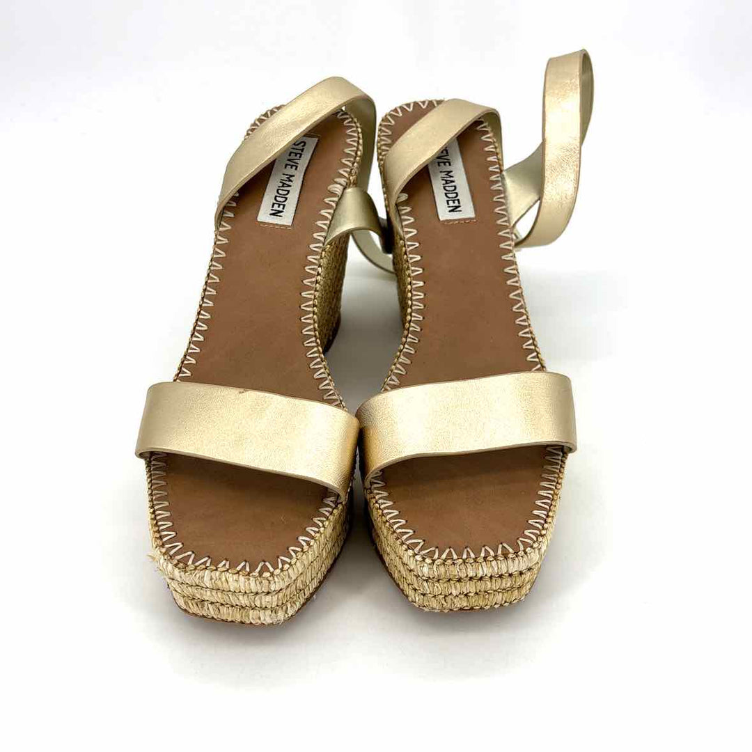 Shoe Size 8 Steve Madden Gold Sandals