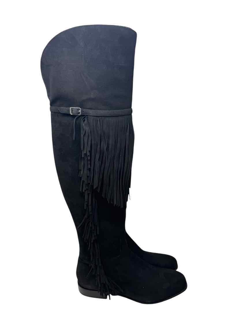 Shoe Size 8 Black Suede Luxury - Boots