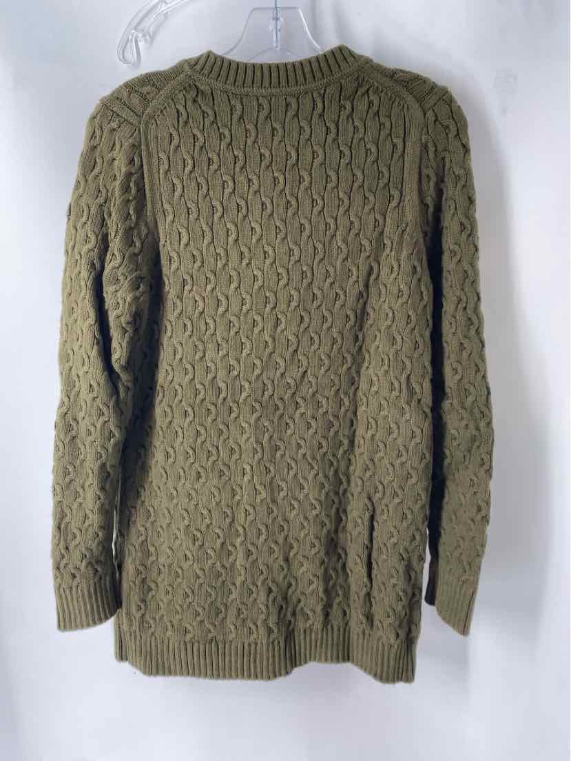 Size M White House Black Market Olive Knit Cardigan
