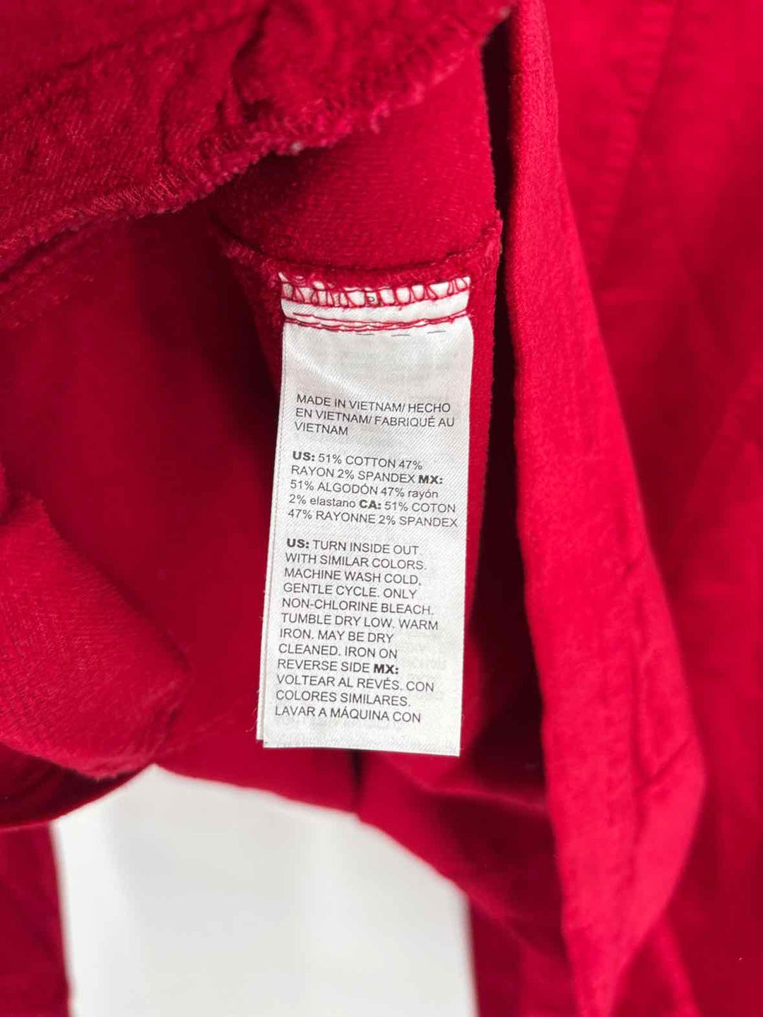 Size M Chico's Red Velour Blazer