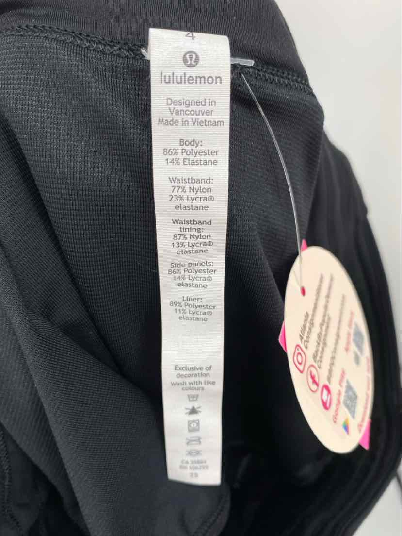Size 4 Lululemon Black Shorts