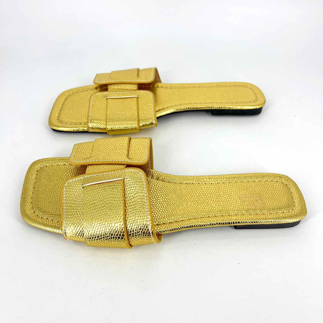 Shoe Size 42 Gold Sandals
