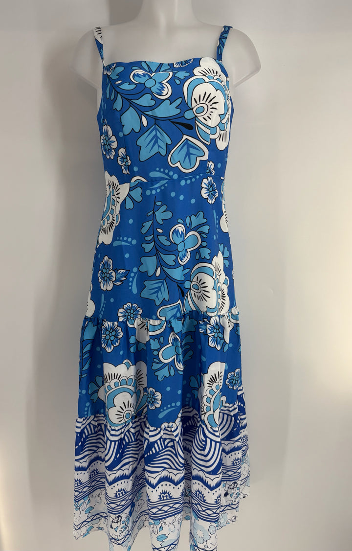 Size 2 Blue Print Dress