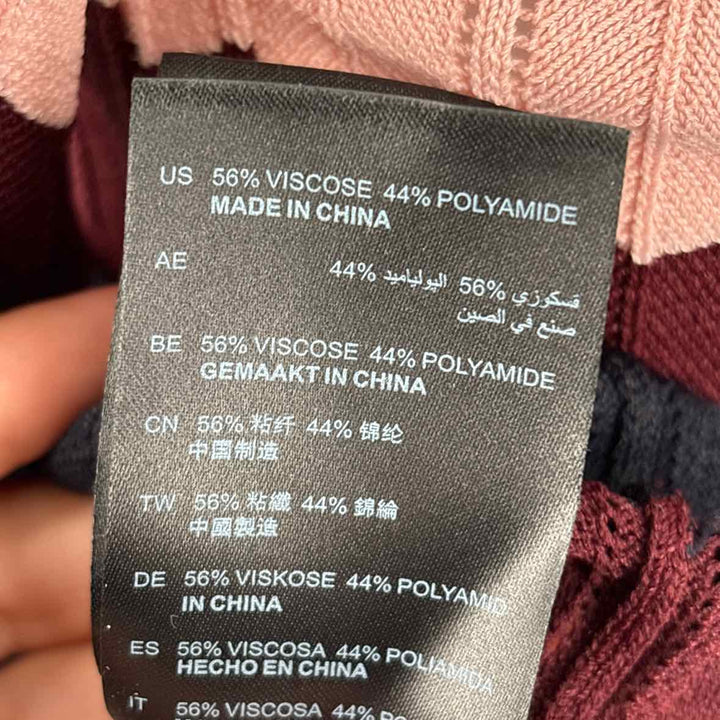 Size 2 SANDRO Multi-Color Knit Sweater