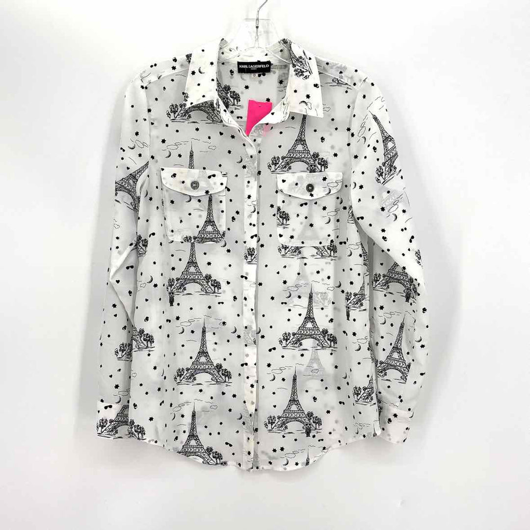 Size XS KARL LAGERFELD White Shirt