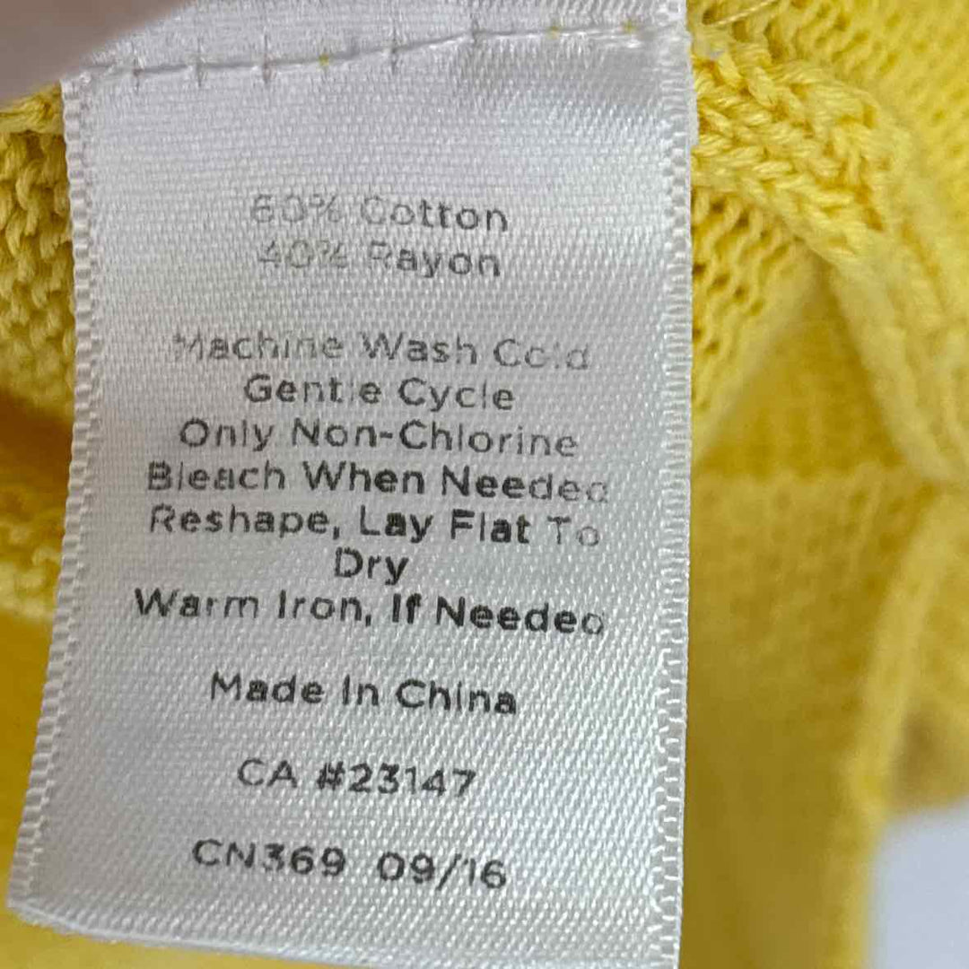 Size XS Talbots Yellow Knit Sweater