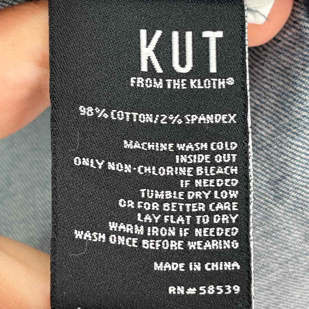 Size XL KUT Blue Denim Jacket