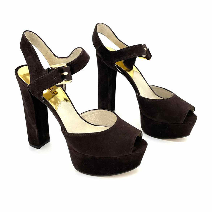 Shoe Size 8 Michael Kors Brown Heels