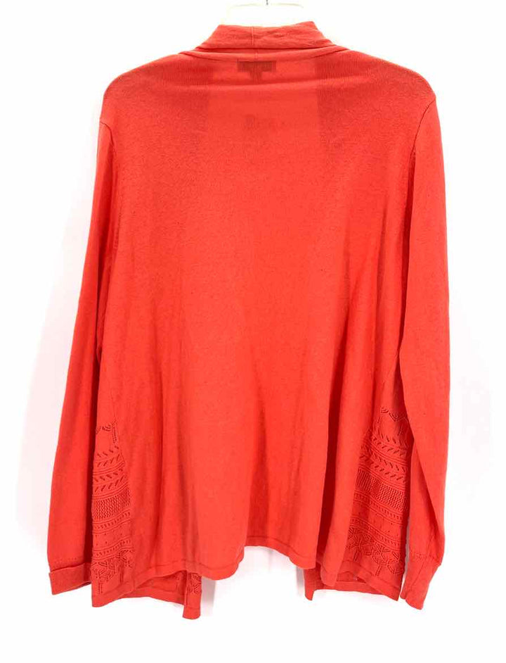 Size M KIM ROGERS Orange Knit Sweater
